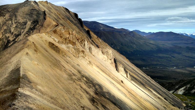 volcanic sandy slope